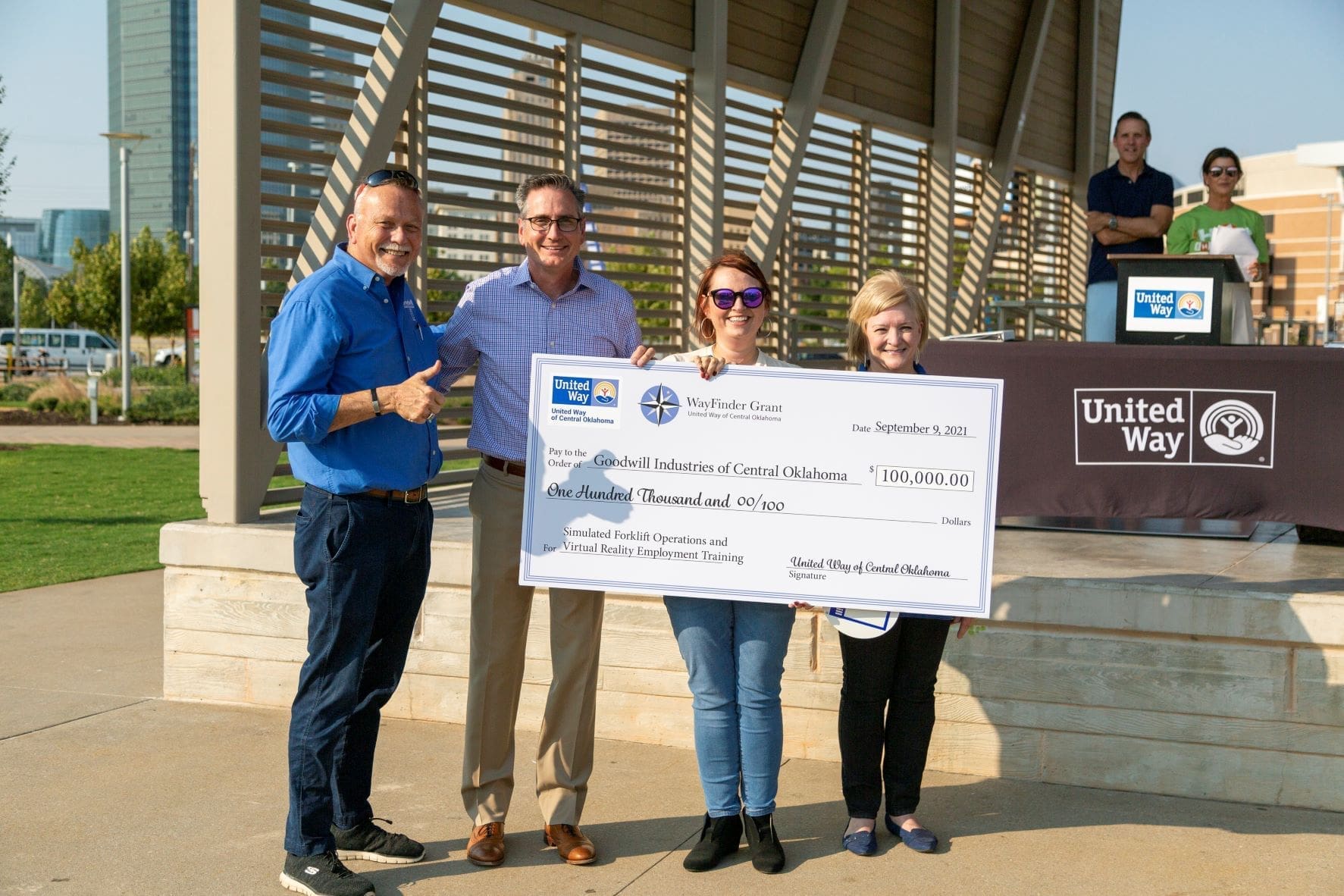 Goodwill Industries of Central Oklahoma receives 2021 WayFinder Innovation Grant